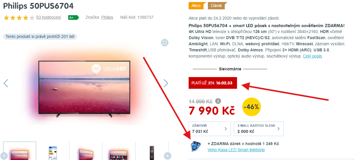 4K Smart TV, Ambilight, HDR, 126cm, Philips