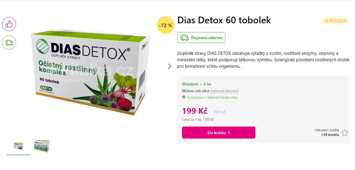 Dias Detox 60 tobolek