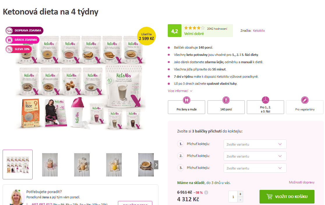 Ketonová dieta na 4 týdny