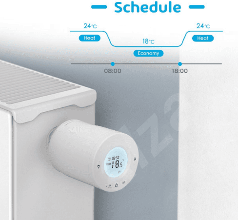 Chytrá termostatická hlavice Meross Smart