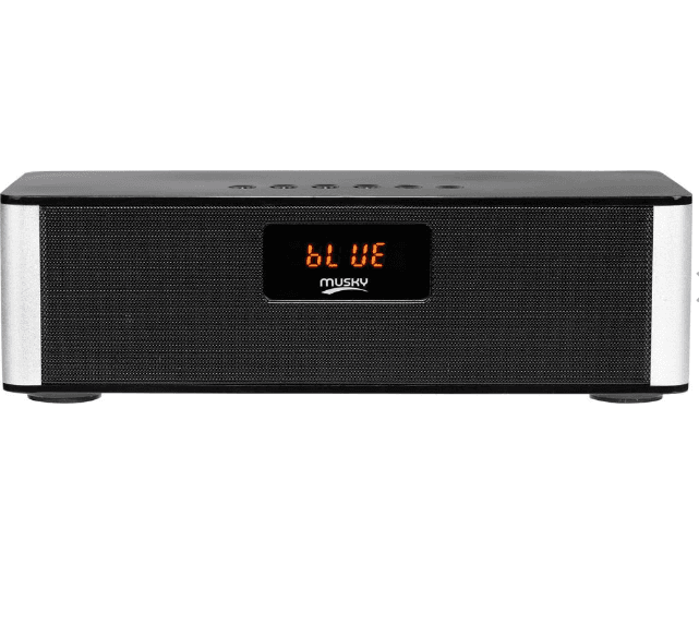 BT mini přehrávač Musky, FM, MP3, budík