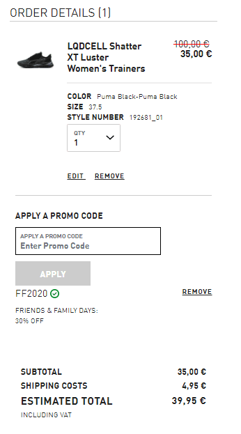 PUMA - extra sleva 30% na vše 