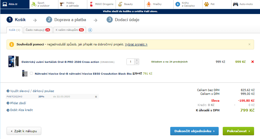 El. zubní kartáček Oral-B PRO 2500