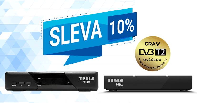 Sleva 10% na Set-Top box TESLA TE-300
