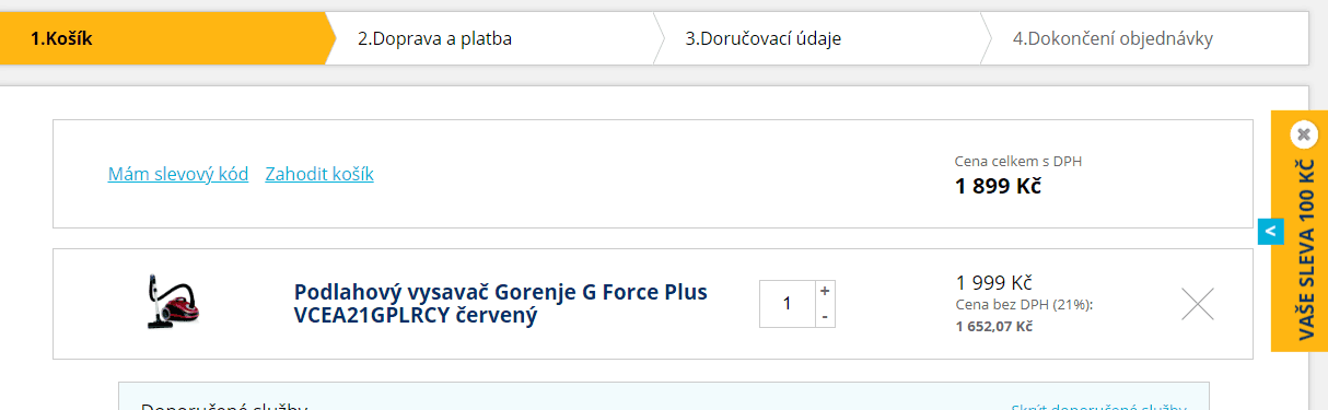 Vysavač Gorenje, HEPA filtr