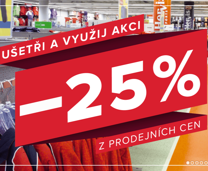 Hervis - slevový kód -25% na všechno