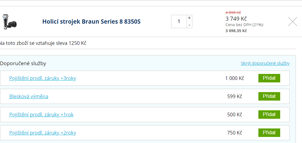 Holící strojek Braun Series 8