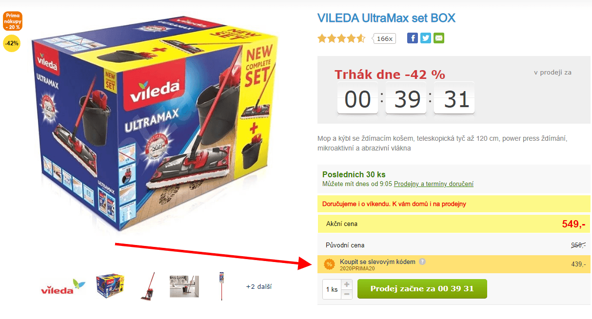 Vileda 155737 Ultramax set box