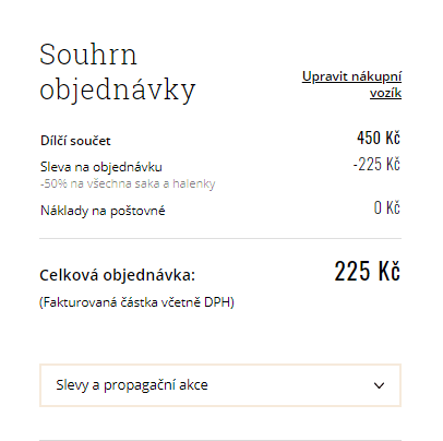 Sleva 50% na všechna saka a halenky