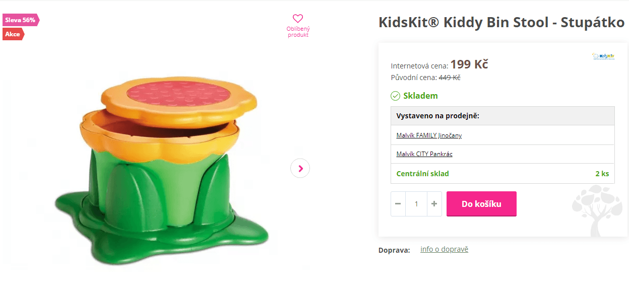 Stoupátko 3v1 KidsKit® Kiddy Bin Stool