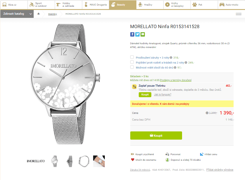 Dámské hodinky Morellato Ninfa