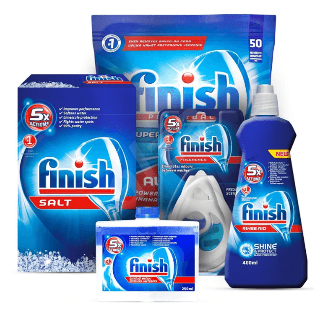 Finnish balíček produktů do myčky nádobí