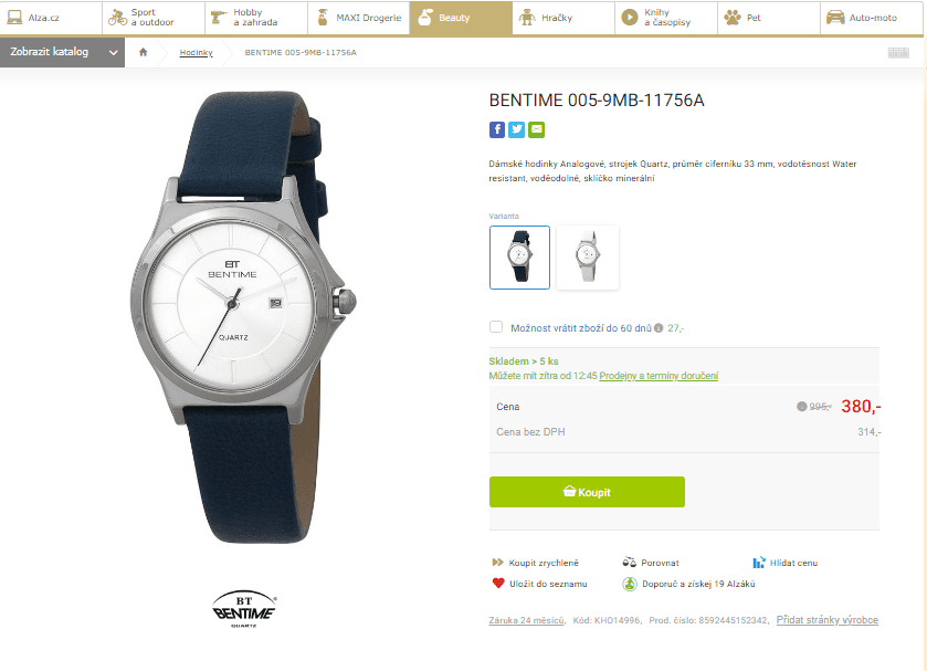 Dámské hodinky Bentime 005-9MB-11756A