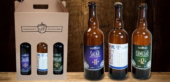 3× pivo z Hanáckého pivovaru 