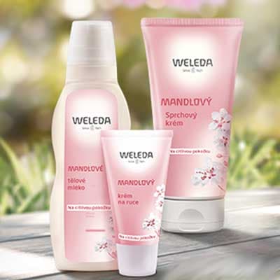 2+1 zdarma na mandlovou řadu Weleda