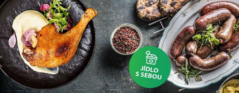 Vybrané jídlo s sebou nebo s rozvozem