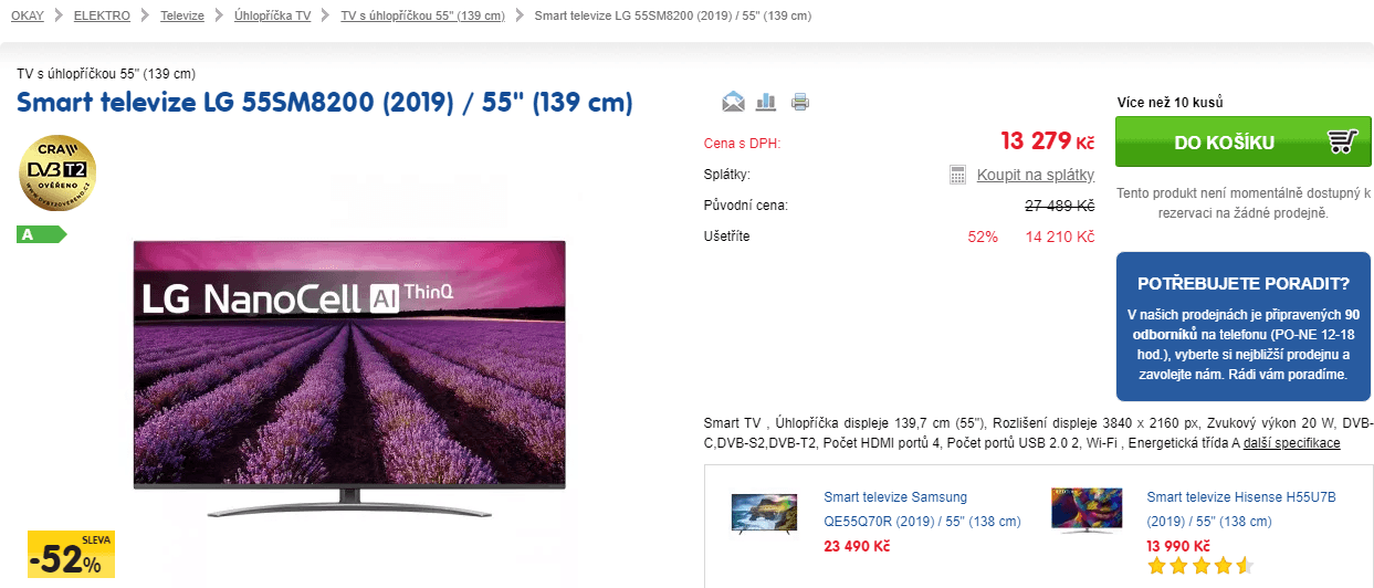 Nanocell 4K, Smart, HDR, 139cm, LG