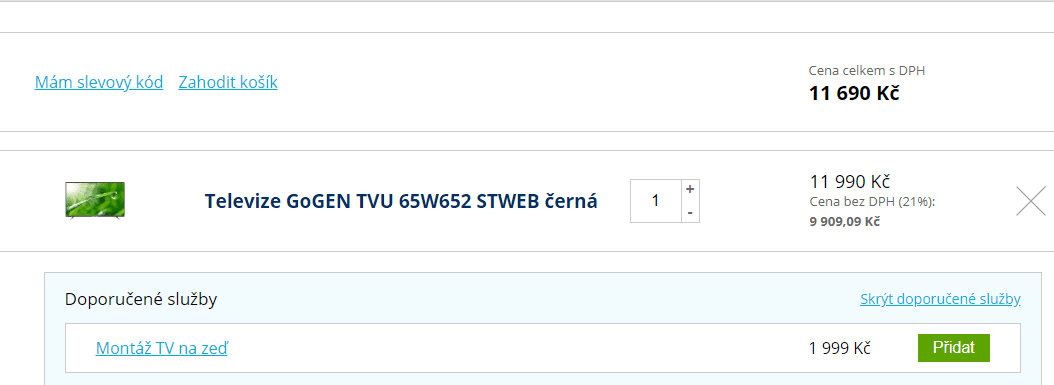 Ultra HD Smart TV, HDR, 164cm, Gogen