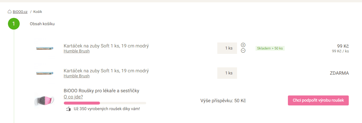 Bambusový zubní kartáček Humble Brush