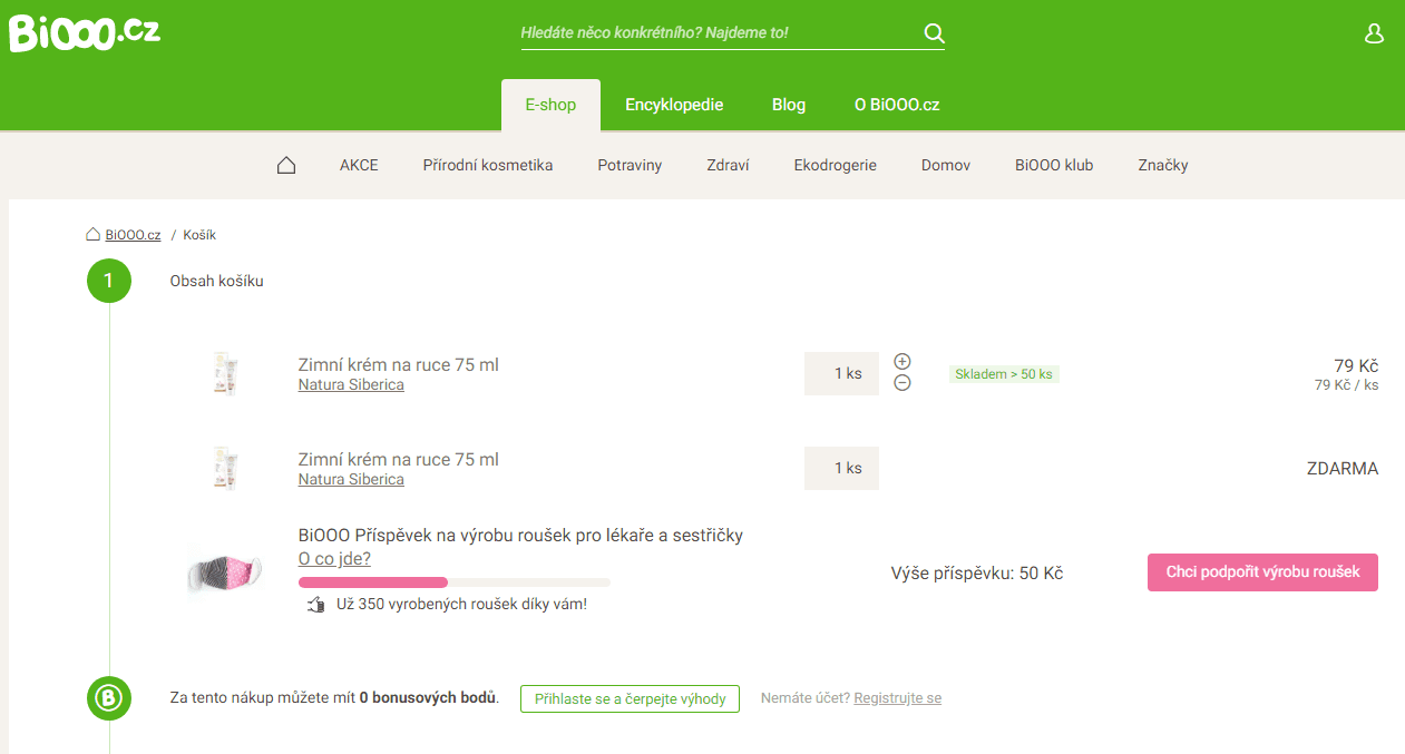 Krém na ruce Natura Siberica 75 ml