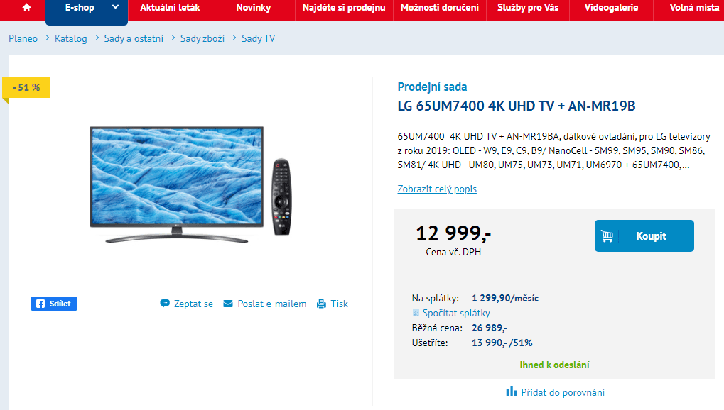 Ultra HD Smart TV, HDR, 164cm, LG