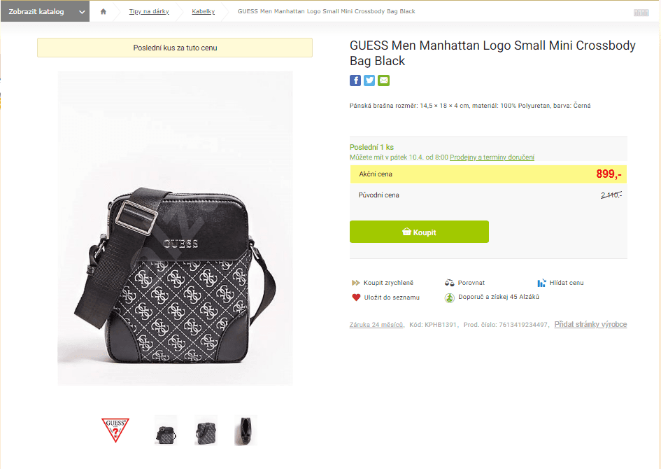 Pánská brašna Guess Manhattan