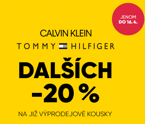 Extra sleva 20% na výprodej CK a Hilfiger