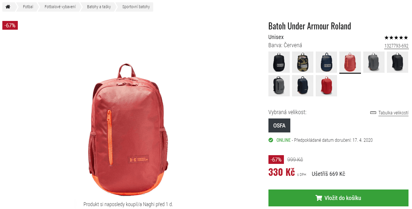 Batoh Batoh Under Armour Roland 17 l