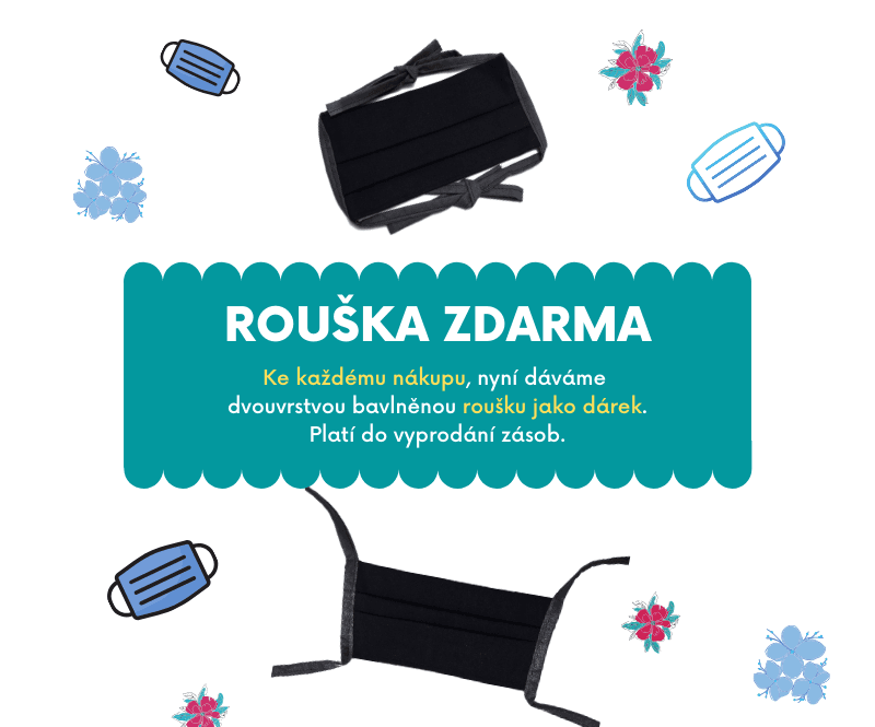 Bavlněná rouška zdarma