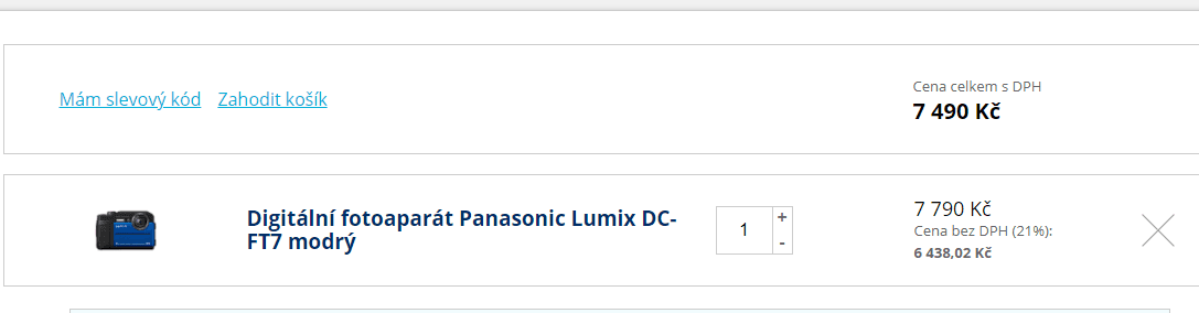 Foťák Panasonic Lumix, 20,4MPx, Wifi, odolný