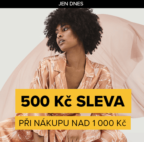 Sleva 500 Kč z nákupu nad 1000 (i zlevněné)