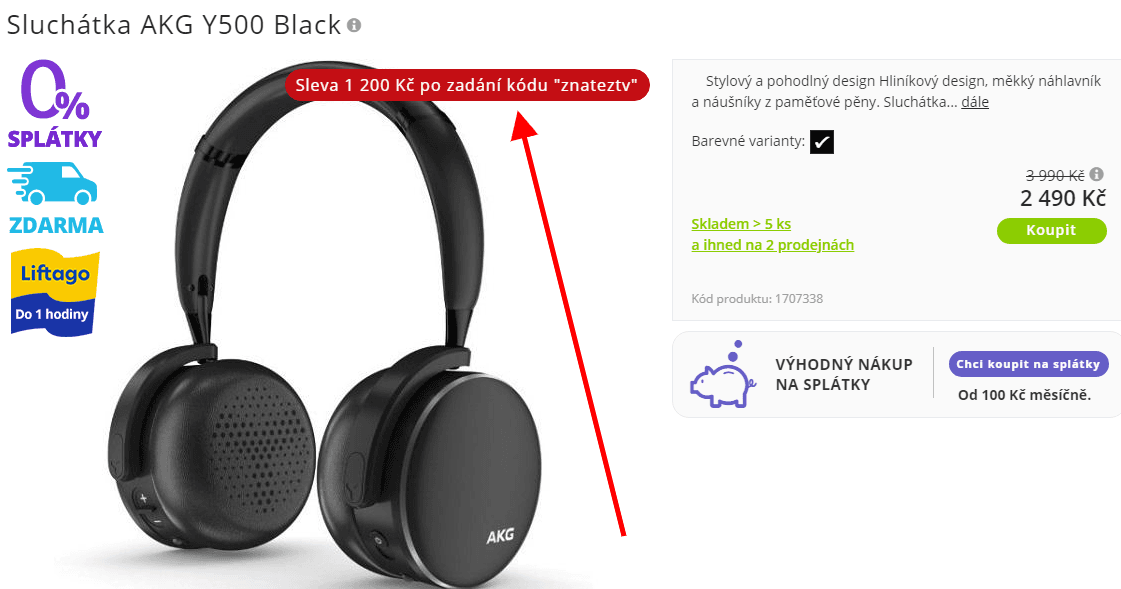 BT sluchátka AKG, 33 hodin, mikrofon