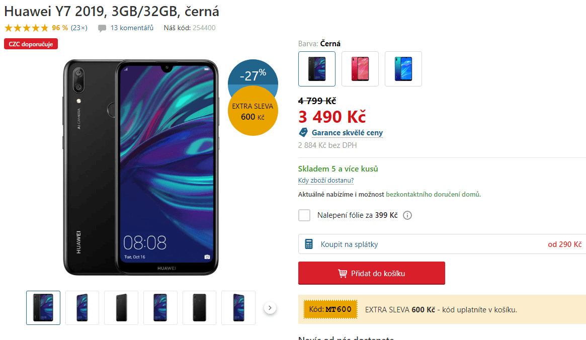 Huawei, 8x 1,8GHz, 3GB RAM, 6,26", LTE