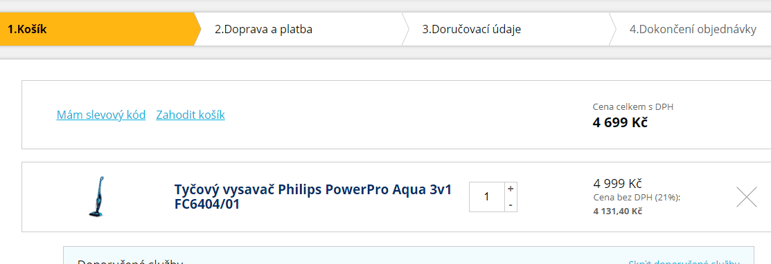Tyčový aku vysavač, vytírá Philips Aqua 3v1