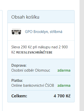 Systém GPO, BT, USB, CD, kazety, DAB, 80W