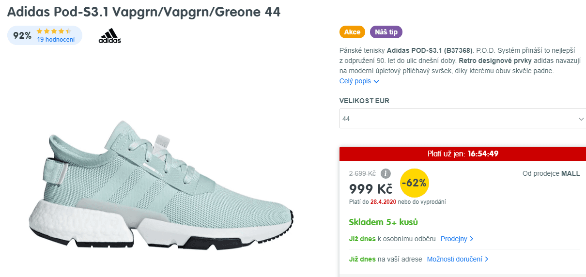 Pánské tenisky Adidas Pod-S3.1