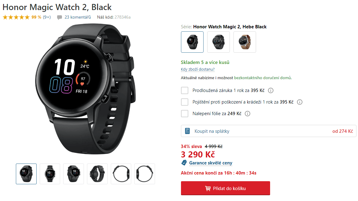 Chytré hodinky Honor MagicWatch 2