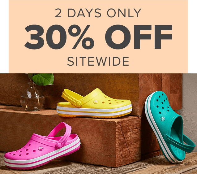 Extra sleva 30% na všechny Crocs