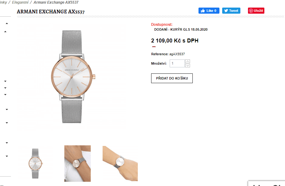 Dámské hodinky Armani Exchange 