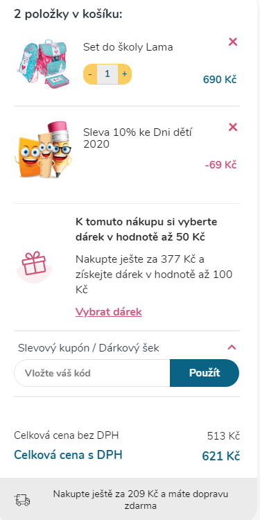 Školní set Bambino Lama, 1. stupeň