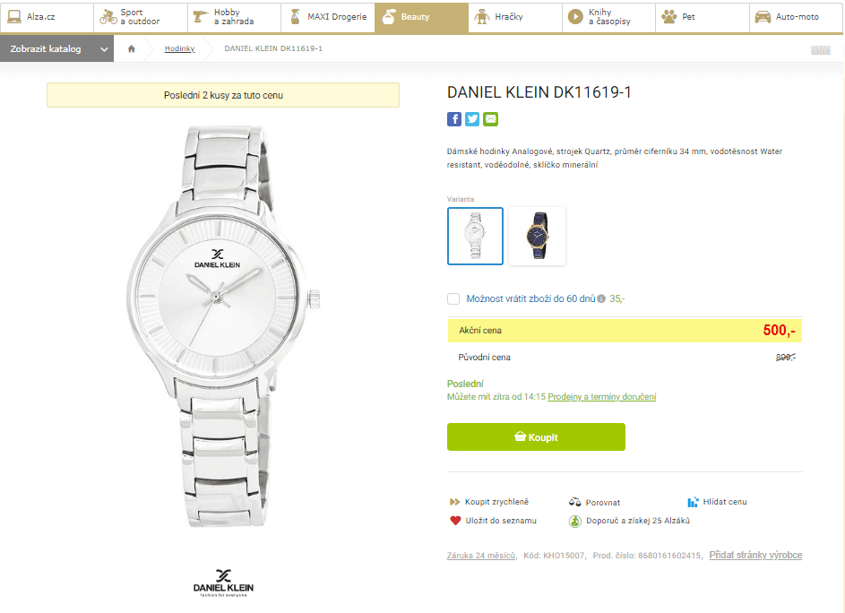 Dámské hodinky Daniel Klein DK11619-1