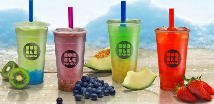 2× velký bubble tea 