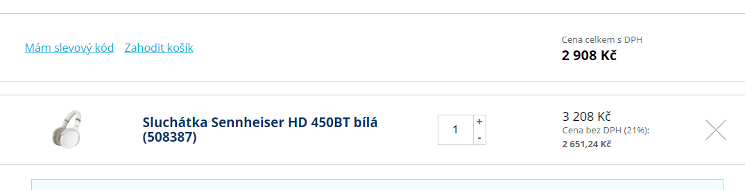 BT sluchátka Sennheiser HD 4.50 