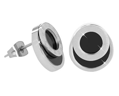 Ocelové náušnice Troli, římské číslice