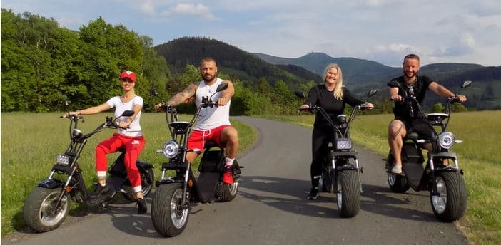 Zapůjčení elekrokoloběžek na 3 hod. pro 2 osoby