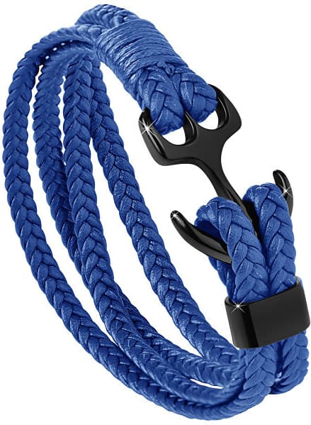 Pánský kožený náramek Troli Kotva