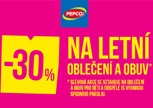 Pepco - sleva 30% na oblečení a obuv