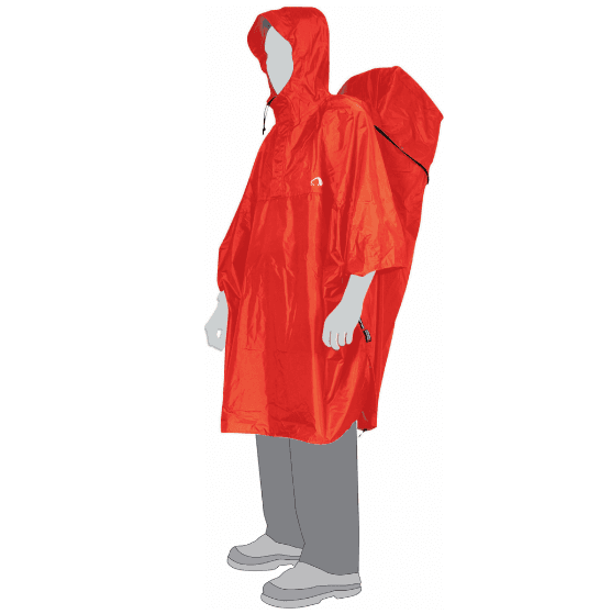 Pláštěnka Tatonka Cape M red