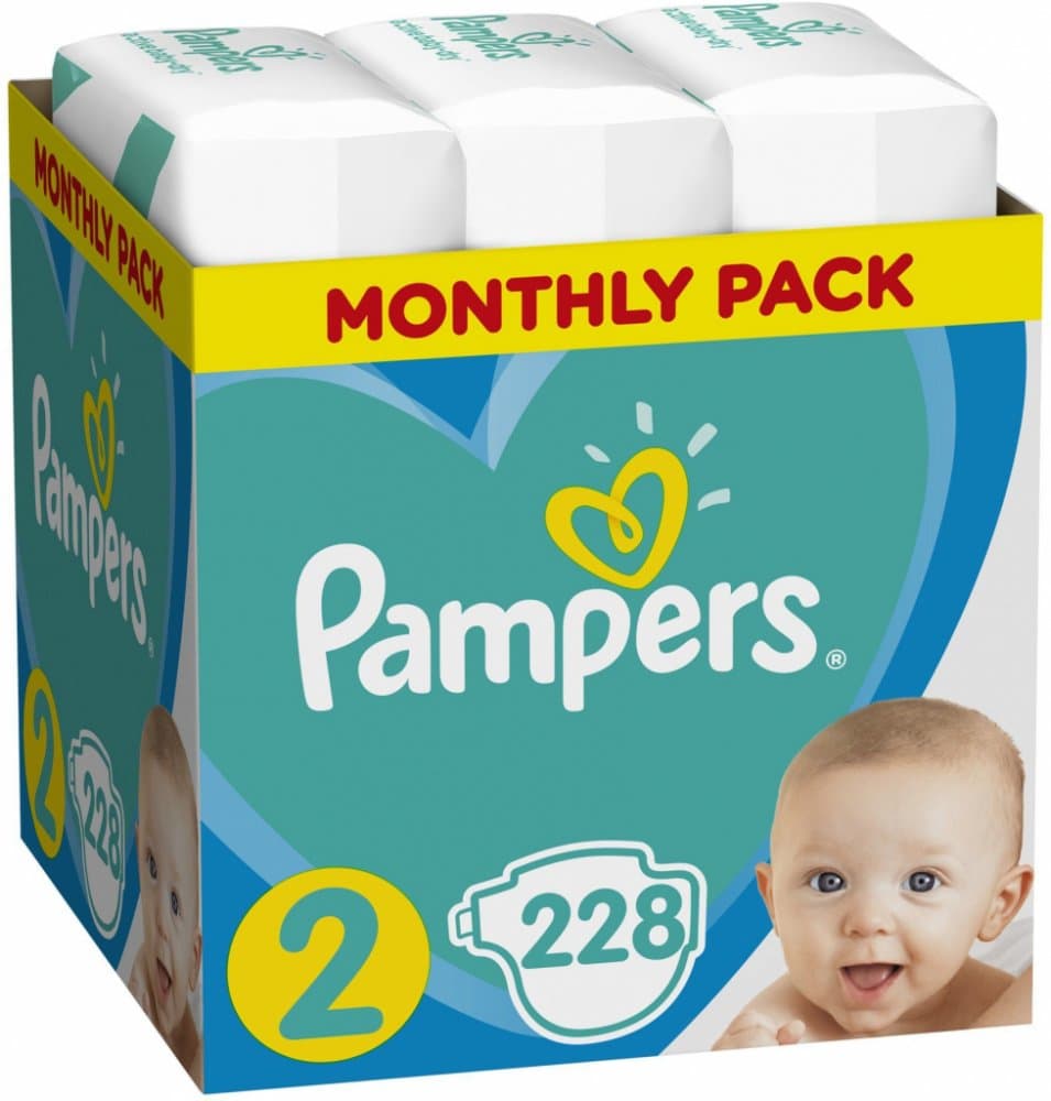 Plenky Pampers New Baby vel. 2 (228 ks)