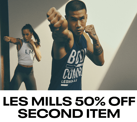 Sleva 50% na druhý produkt z řady Les Mills